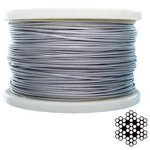 APRO 3 мм DIN 3055 (6х7+1х7) А2 200 м Трос нержавеющий 99-00025089 фото