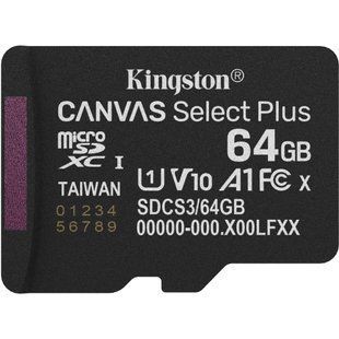 Kingston microSD64GB C10 UHS-I A1 V10 R100MB/s Карта памяти 99-10028908 фото
