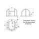 DH &ndash; 68/60w mini Защитная решетка для камер (белая) 99-00005805 фото 2
