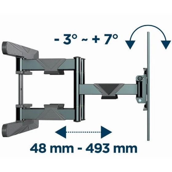 Gembird WM-80ST-01 40-80" 50 кг Кронштейн для телевізора 99-00022269 фото