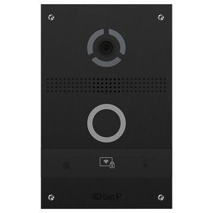 Bas-IP AV-08FB black IP вызывная панель с распознанием лиц и считывателем UKEY 99-00009105 фото