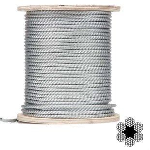 APRO 8мм DIN 3055 (6x7) бухта 100м Трос оцинкований 99-00025046 фото