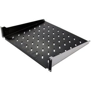 19" 2U 400мм Полиця консольна чорна 99-10028556 фото