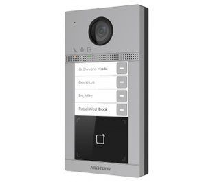DS-KV8413-WME1/Flush 2 Мп IP вызывная панель на 4 абонента c ИК подсветкой и Wi-Fi 99-00002678 фото