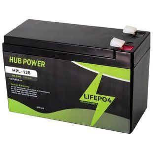 Hub Power HPL-128 LiFePO4 12В/8А&bull;г Акумуляторна батарея 99-10034626 фото
