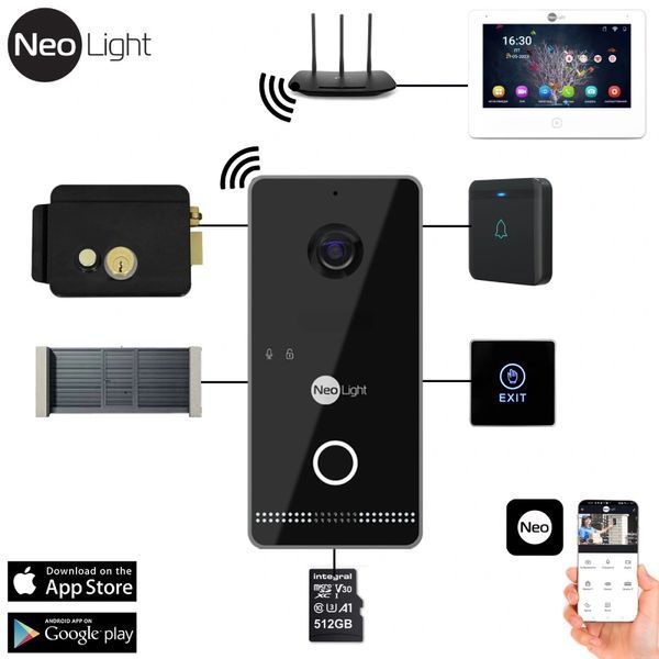 Neolight Optima IPW (Black) Виклична панель 99-00023153 фото