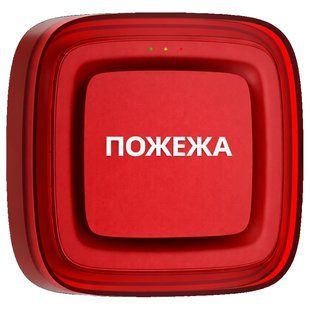 Ajax EN54 FireProtect (Sounder/VAD) red пожарный светозвуковой "ПОЖЕЖА" Извещатель 99-10034552 фото
