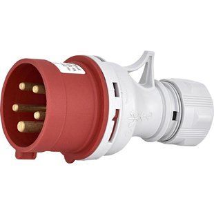 ЕТІ EV-3253 IP44 32A 400V 3P+N+PE Вилка кабельна 99-10033473 фото
