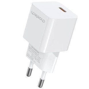 Choetech PD5010 mini White PD20W GAN USB-C Адаптер 99-10025231 фото