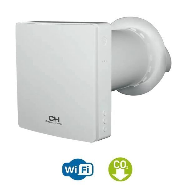 Cooper&Hunter Easy Vent 60м3/г Wi-Fi датчик СО2 Wi-Fi Рекуператор 99-10036943 фото