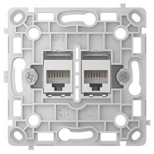 Ajax OutletCore (LAN) vertical white Механізм інтернет розетки 99-10027610 фото