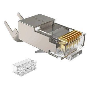 Kingda RJ45 STP кат. 6A/8, 50&mu;, 1.45 мм Конектор зі вставкою 99-00020122 фото