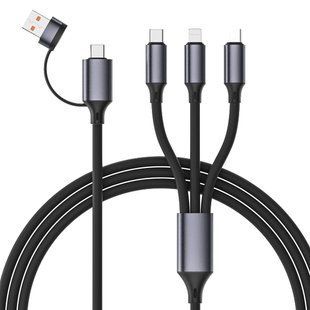 USB A/C-папа/Lightning/Micro/Type-C 1.5 м Кабель Cablexpert 99-00024177 фото