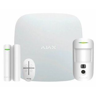 Ajax StarterKit Cam (8EU) UA white Комплект охранной сигнализации 99-00006340 фото