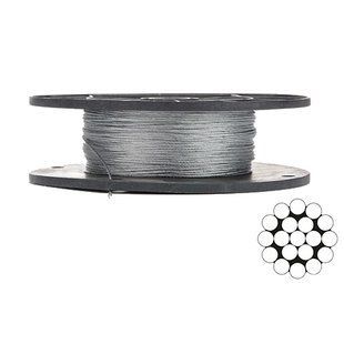 APRO 1.5мм DIN 3053 (1x19) бухта 200м Трос оцинкованный 99-10035138 фото