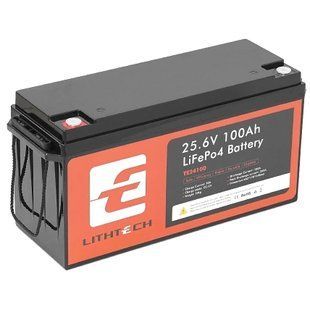 LITHTECH TE24100B 25.6В 100А&bull;г Bluetooth Літієва акумуляторна батарея 99-10034357 фото