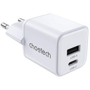 Choetech PD5012 mini White PD30W GAN A+C Адаптер 99-10025235 фото