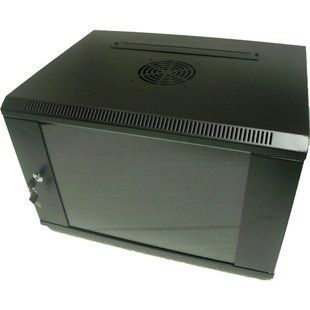 Hypernet WMNC-15U-FLAT-AC-BLACK Шкаф коммутационный настенный 15U 600x450 разборный 99-00013819 фото