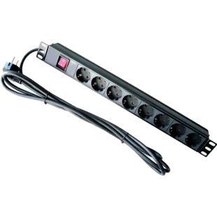 Hypernet SPP8 Фильтр 8 розеток + кабель 1,8м 19'' с выключателем 99-00007774 фото