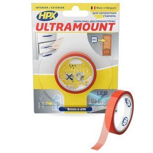 HPX UM0902 ULTRA MOUNT 9мм х 2м Стрічка двохстороння 99-00023183 фото