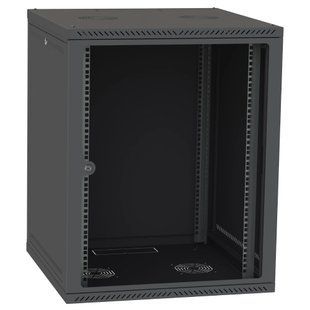 IPCOM СН-18U 600х450 стекло RAL9005 Шкаф серверный 99-10036824 фото