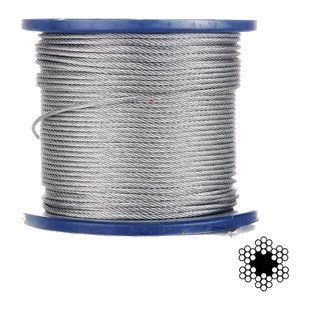 APRO 4мм DIN 3055 (6x7) бухта 200м Трос оцинкований 99-10028137 фото