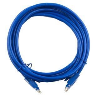 Патч-корд RITAR литий, UTP, RJ45, Cat.5e, 1m, синій, Cu (мідь)(PCR-CU/1Be) 99-00005436 фото