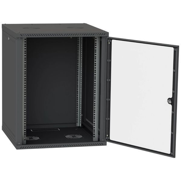 IPCOM СН-18U 600х450 стекло RAL9005 Шкаф серверный 99-10036824 фото