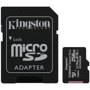 Kingston 256GB micSDXC Canvas Select Plus 100R A1 C10 Card Модуль флэш-памяти 99-00019061 фото