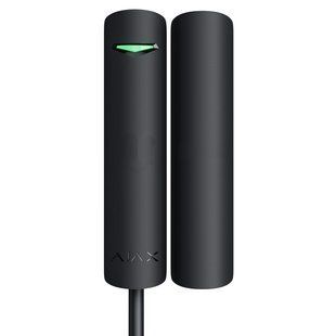Проводной магнитоконтактный извещатель Ajax Superior DoorProtect Plus black Fibra 99-00011039 фото