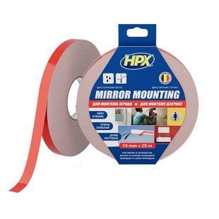 HPX DS1905 MIRROR MOUNTING 19мм х 25м Стрічка двохстороння спінена для дзеркал 99-00023188 фото