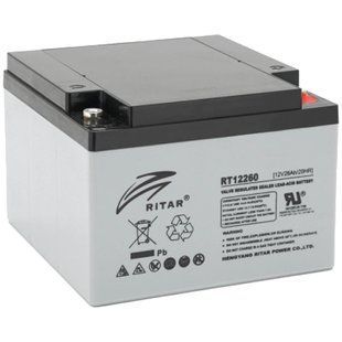 Ritar RT12260 (12V26AH) Аккумуляторная батарея 99-10029572 фото