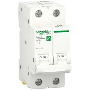 RESI9 25 А, 2P, кривая С, 6кА Автоматический выключатель Schneider Electric 99-00024164 фото