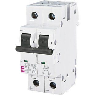 ЕТІ ETIMAT 10 DC 2p C 6A (6 kA) Автоматичний вимикач 99-10034768 фото