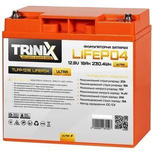 TRINIX TLFP-1218 Ultra 18А&bull;г 12В Літієва акумуляторна батарея 99-10025250 фото