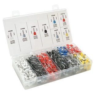 (E0508w-550 E2508b-100,E1008r-350,E1508bl-300,E4009gr-70,E7508gr-400,E6012y-50,E1012r-30) Набір клем/наконечників 1800шт 99-10026182 фото