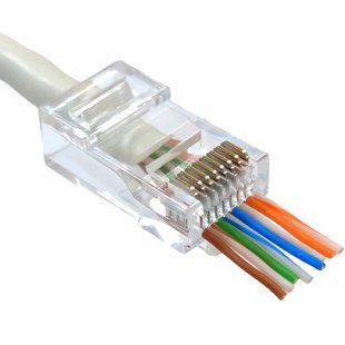 Kingda UTP RJ45 кат. 6 (100шт.) Коннектор со сквозными отверстиями 99-00014975 фото