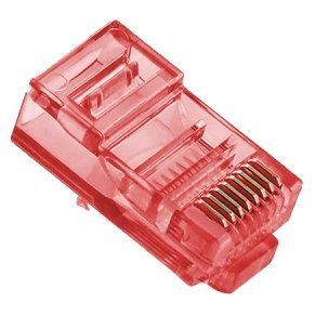 Merlion RJ-45 8P8C UTP Cat-5 (100 шт/уп.) Q100 Red Конектор 99-00024199 фото
