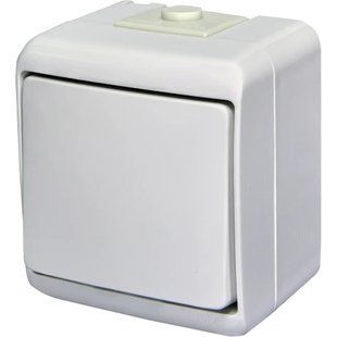 ETI Hermetics 4668000 Вимикач 1-клавішний накладний, білий, IP 54 99-00017454 фото