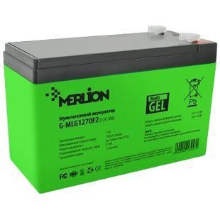 MERLION G-MLG1270F2 7A&bull;ч 12В мультигель Свинцово-кислотная аккумуляторная батарея 99-00022165 фото
