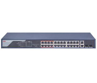 DS-3E0326P-E(B) 24-портовий некерований POE комутатор Hikvision 99-00004419 фото