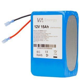 VIA Energy Акумуляторна батарея літієва 12В, 15А&bull;г 99-00011220 фото