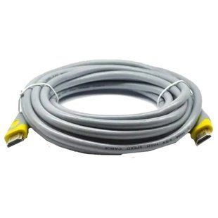 Merlion V-Link High Speed 20m, v2,0, OD-8.2mm Кабель HDMI-HDMI, круглий Grey, конектор Grey/Yellow 99-00009765 фото