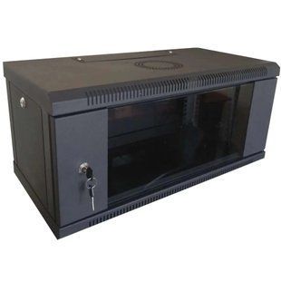 Hypernet WMNC-4U-FLAT-AC-BLACK 4U 600x450 Шкаф коммутационный настенный разборный черный 99-00012485 фото
