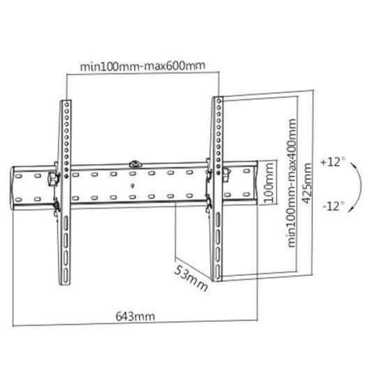 Gembird WM-70T-02 37-70" 40 кг Кронштейн для телевизора 99-00022267 фото